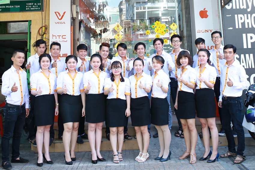 May đồng phục tại Cần Giờ