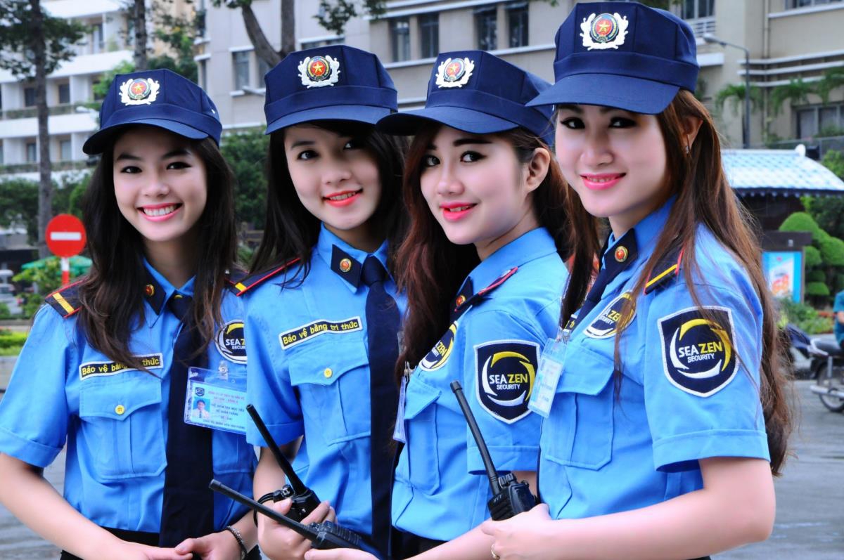 May đồng phục Bảo Vệ Bến Tre