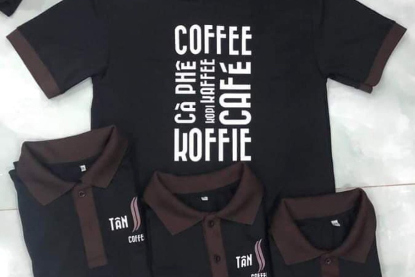 Áo thun đồng phục quán cafe
