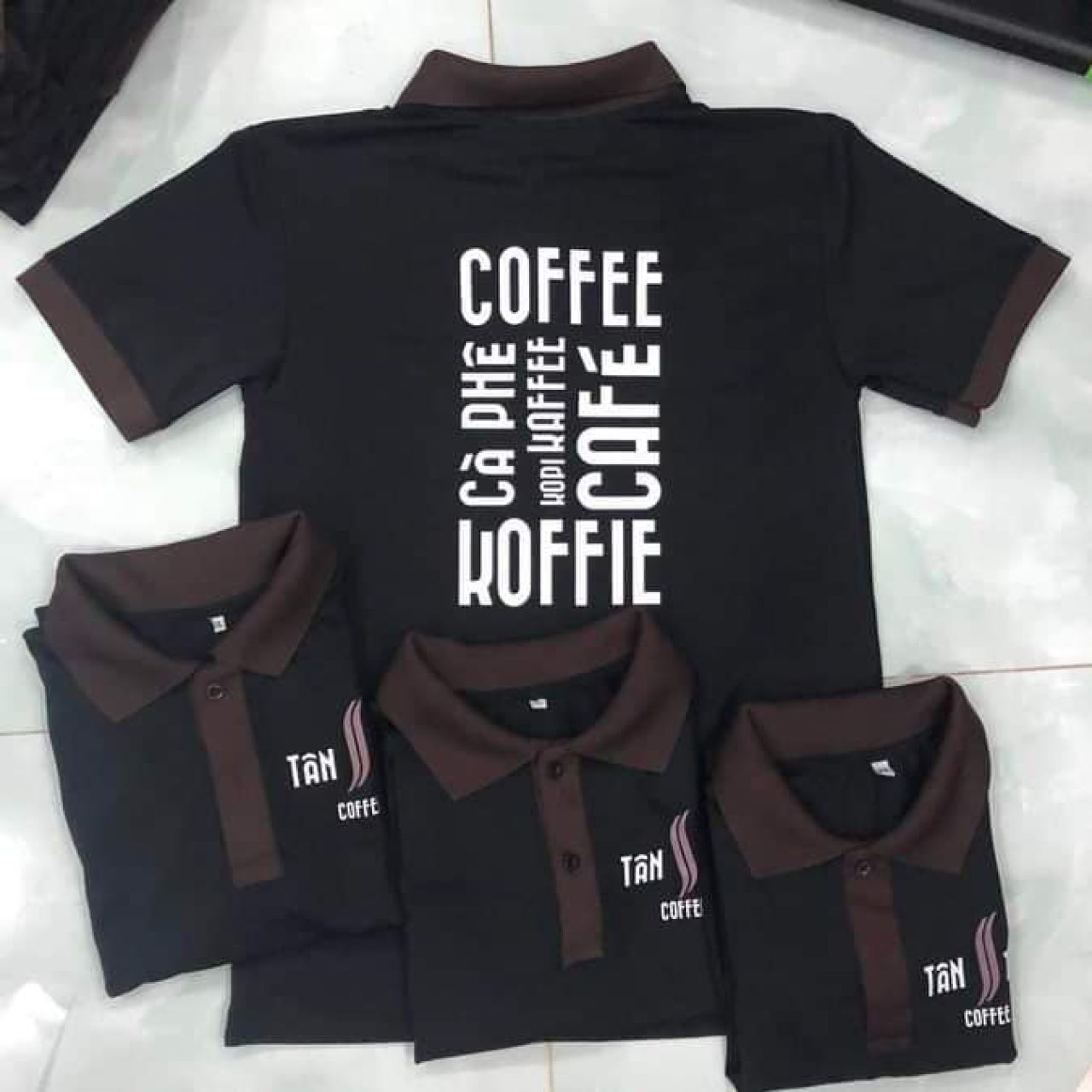 Áo thun đồng phục quán cafe